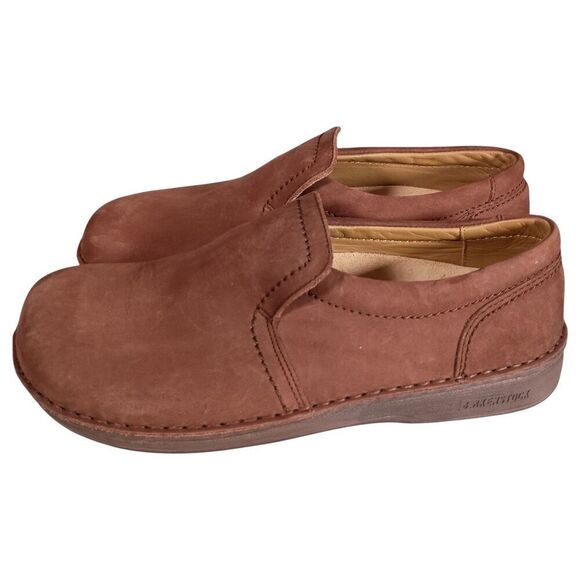 Birkenstock Nashville Loafers Clogs Mens 7 Womens 9 Brown Nubuck Leather main image 10